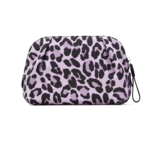 Kate Spade Violet Chelsea Spotted Leopard Print Cosmetic...